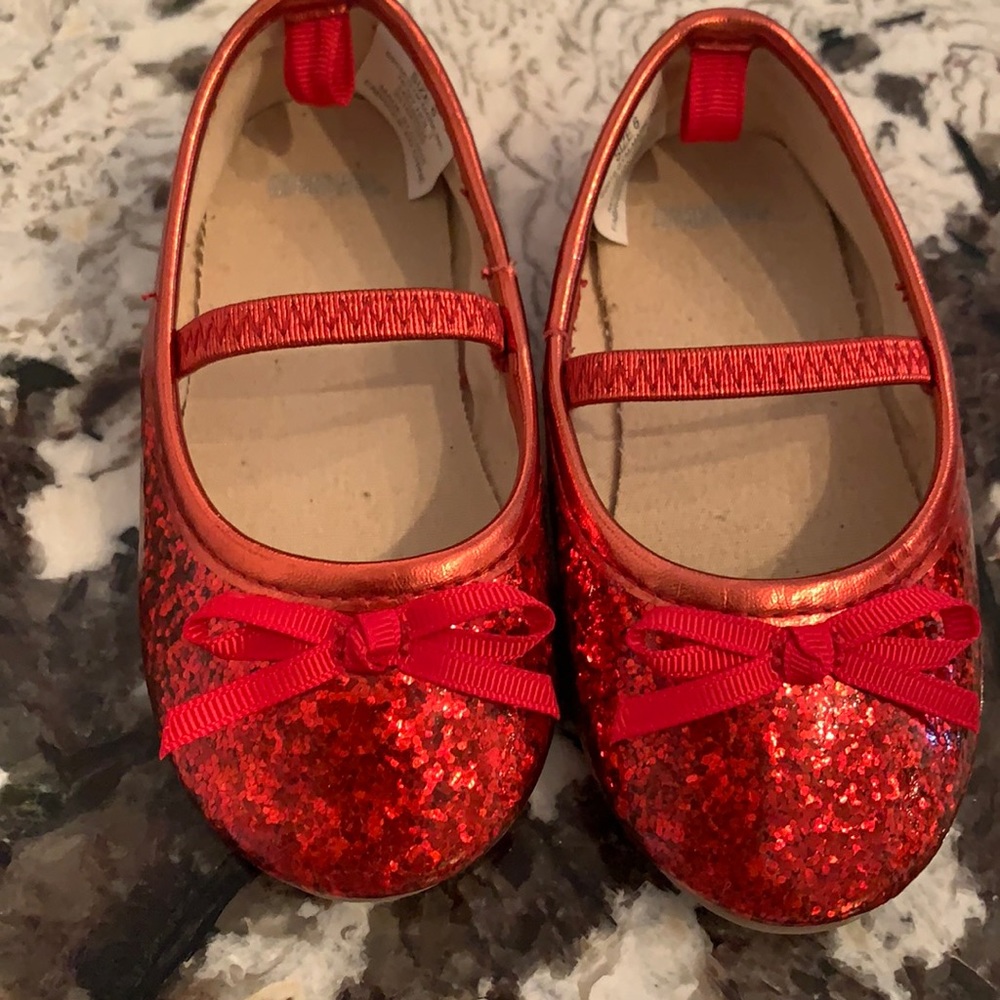 Red dress shoes